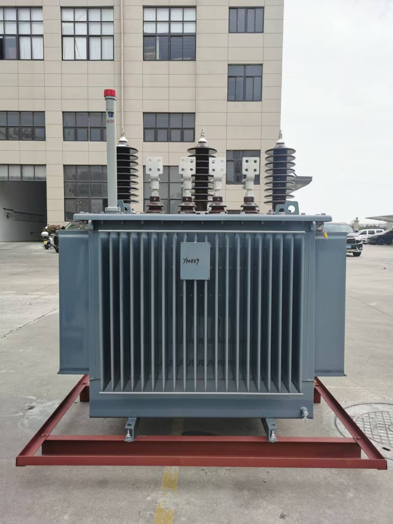 What is the function of the transformer bushing?